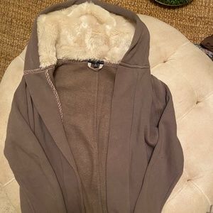 Gap Cardigan with Fur Hood